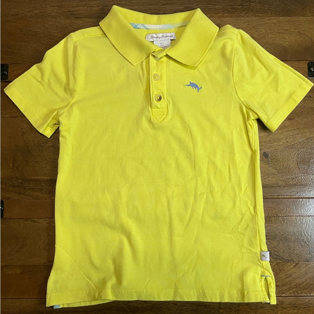 Tommy Bahama Bright Yellow Kids Polo